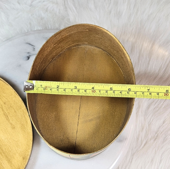 Vintage Primitive Tole Hand Painted Wooden Trinket Box 8x3.5x6.5 in - Picture 10 of 11